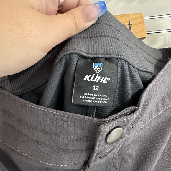 Kuhl Strattus Gray Skort With Zip Pockets Size 12 - Picture 2 of 4